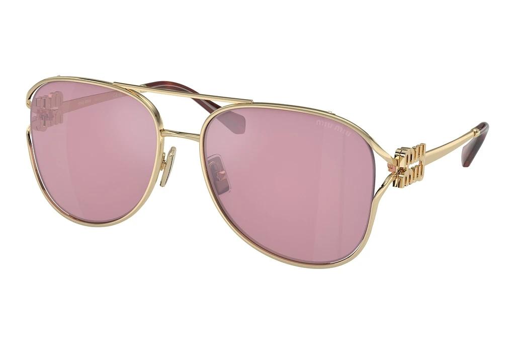 Miu Miu   MU 52ZS ZVN50D Dark Pink Mirror Internal SilverPale Gold