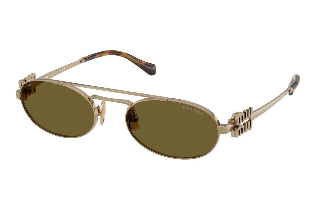 Miu Miu   MU 54ZS 7OE09Z Dark BrownBrass Gold