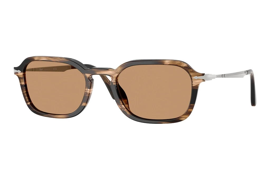 Persol   PO3381S 123653 BrownStriped Black & Greish Brown