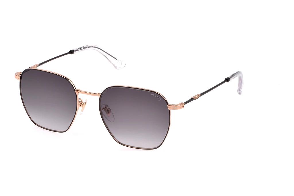 Police   SPLL06 0302 SMOKE GRADIENTROSE GOLD WITH SEMI MATT BLACK PARTS