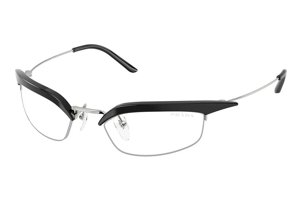 Prada   PR B50S TZM08N Clear Blue-Violet Light FilterBlack/Silver