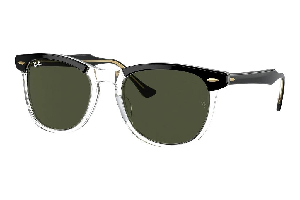 Ray-Ban   RB2398 129431 GreenBlack On Transparent