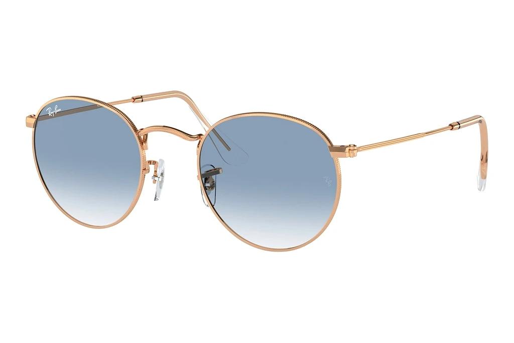 Ray-Ban   RB3447 92023F Clear & BlueRose Gold