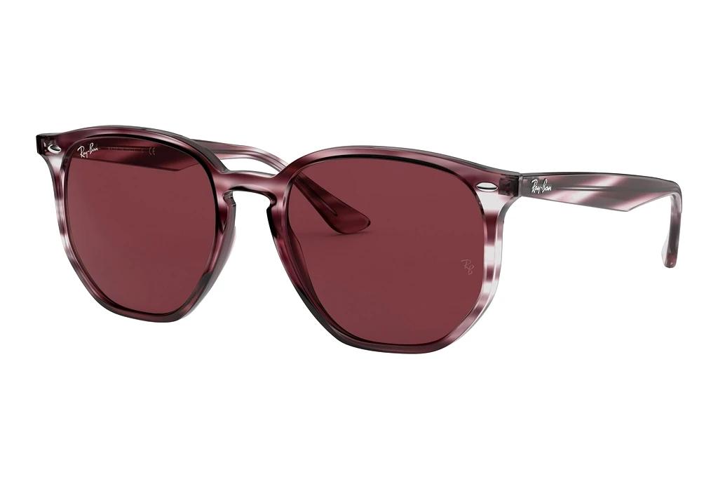 Ray-Ban   RB4306 643175 Dark VioletStriped Bordeaux Havana