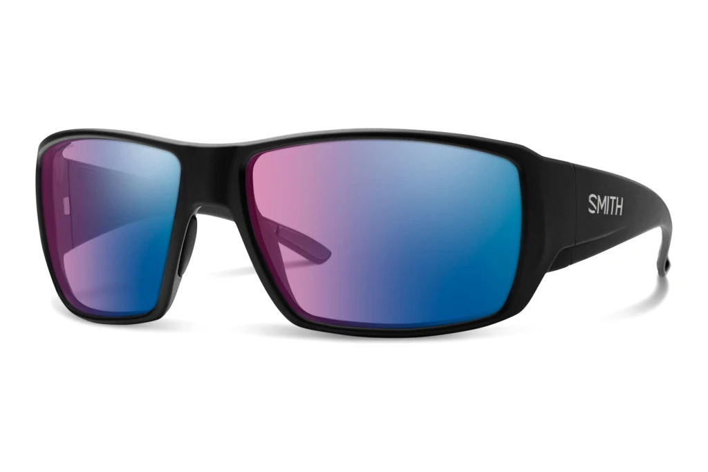 Smith   GUIDE CHOICE/N 003/7V BLUE MIRROR PINK POLARIZED FT HCMATTE BLACK