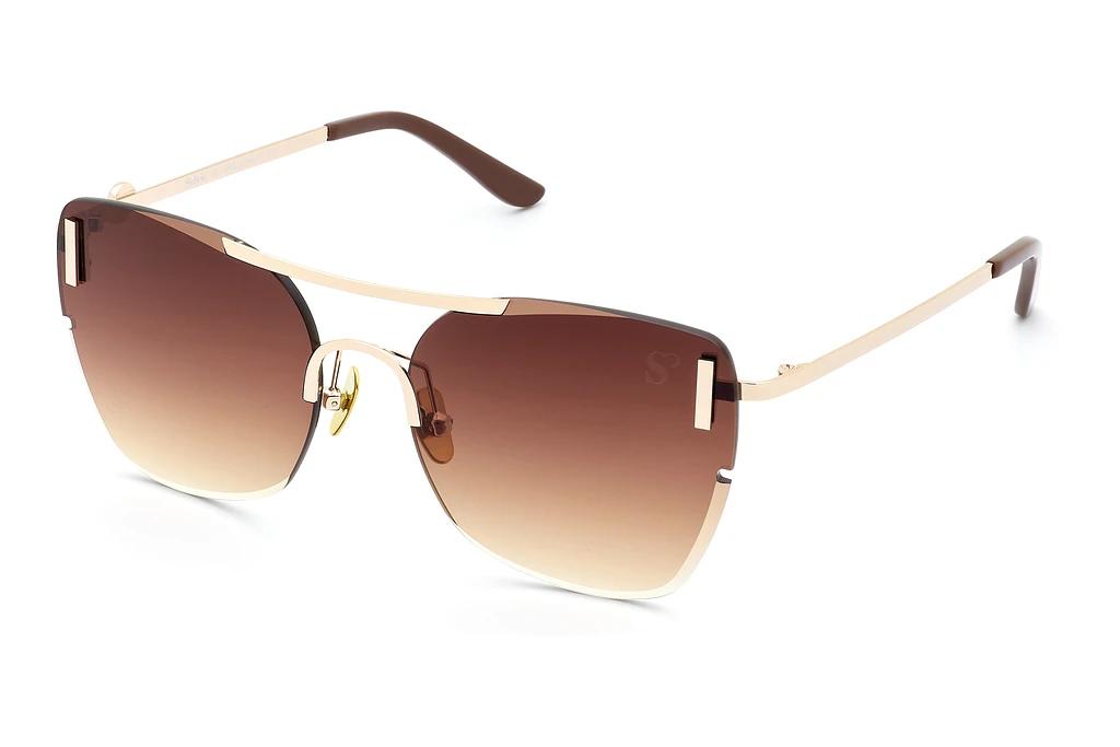 Sylvie Optics   Mallorca 01 brown gradgold
