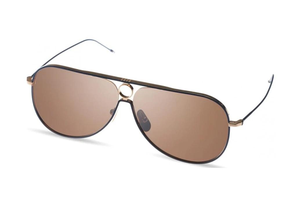 Thom Browne   TBS115 02 dark brownWhite Gold - Nav