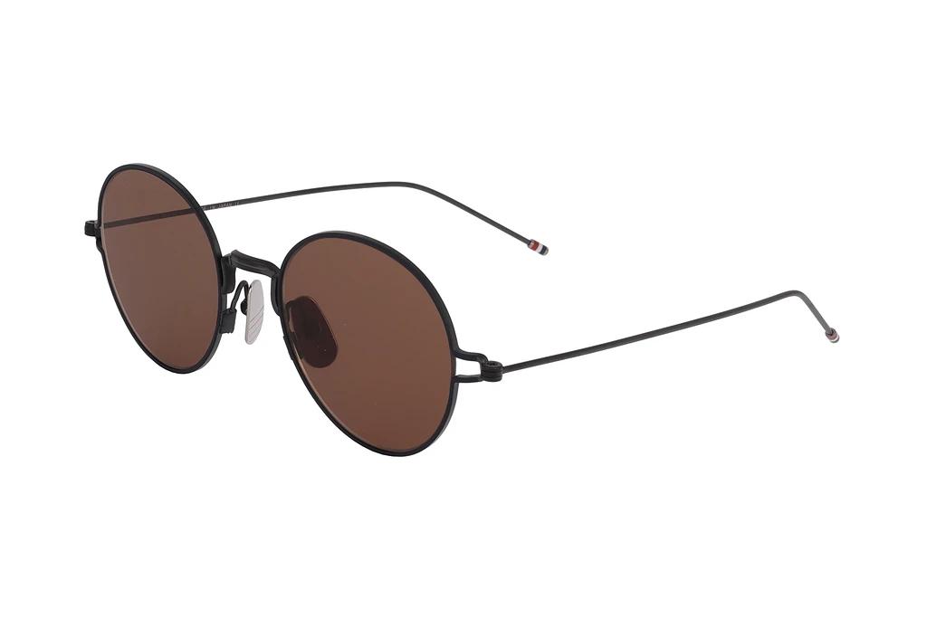 Thom Browne   TBS915 03 dark brownBlack Iron - Navy Enamel