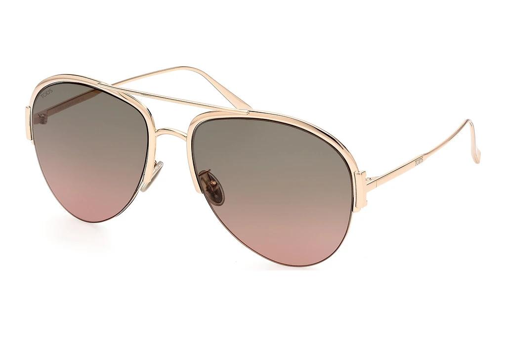 Tod's   TO0312-H 28P gradient green28P - rosé-gold glanz / grün verlaufend