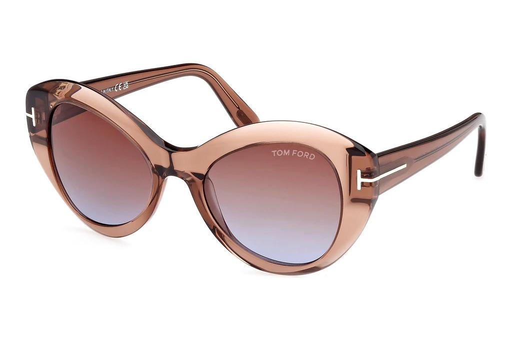 Tom Ford   FT1084 48F braun verlaufendGlänzend Dunkelbraun