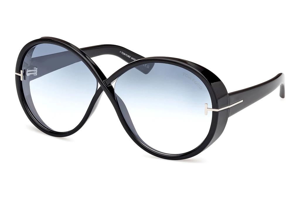 Tom Ford   FT1116 01X grau verspiegeltGlänzend Schwarz