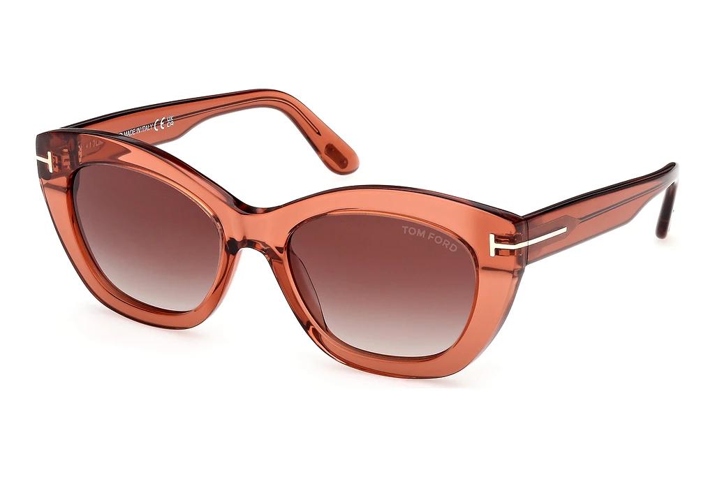 Tom Ford   FT1285 42F braun verlaufendGlänzend Dunkel Orange