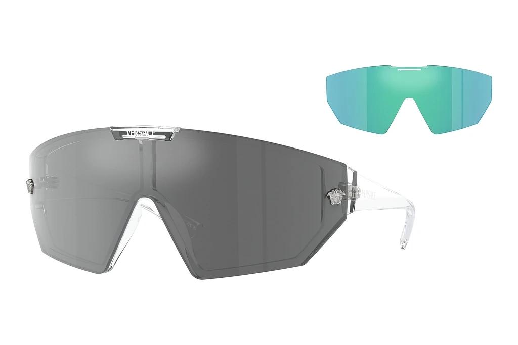 Versace   VE4461 148/6V Grey Mirror Black/Mirror Blue VioletCrystal