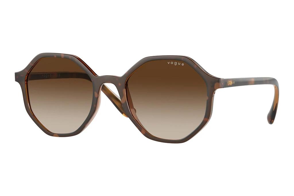 Vogue Eyewear   VO5222S 238613 Brown GradientTop Havana/ Brown Transparent