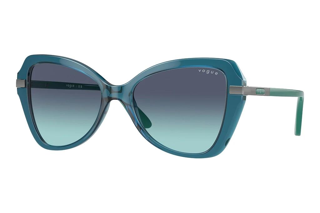 Vogue Eyewear   VO5479S 30554S Azure Gradient Dark BlueTransparent Light Blue