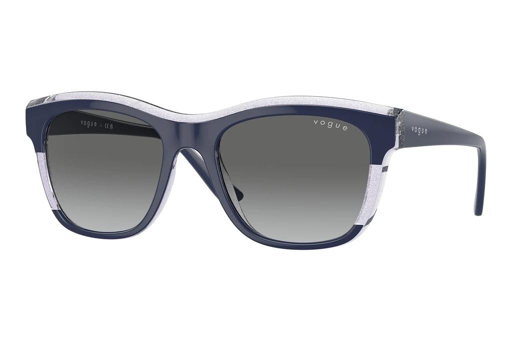 Vogue Eyewear   VO5557S 313711 Grey GradientBlue/Transparent Lilac Glitter