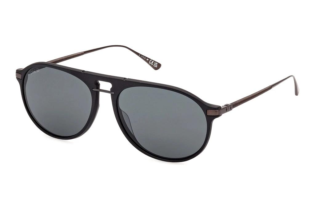 Web Eyewear   WE0345 02D grau polarisierendMatt Schwarz