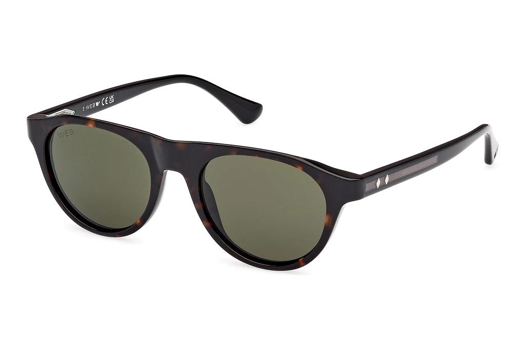 Web Eyewear   WE0377 52N grünHavanna/Einfarbig
