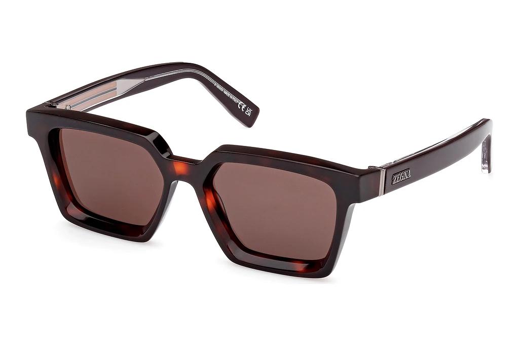Zegna   EZ0214 56E braunRot Havanna