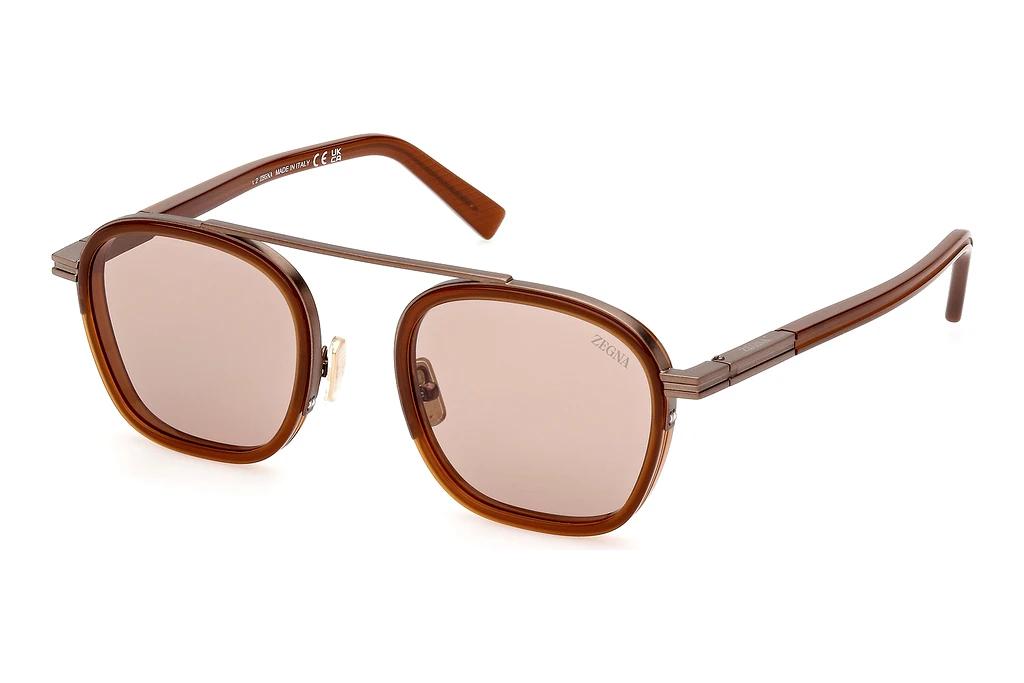 Zegna   EZ0231 48J roviexGlänzend Dunkelbraun