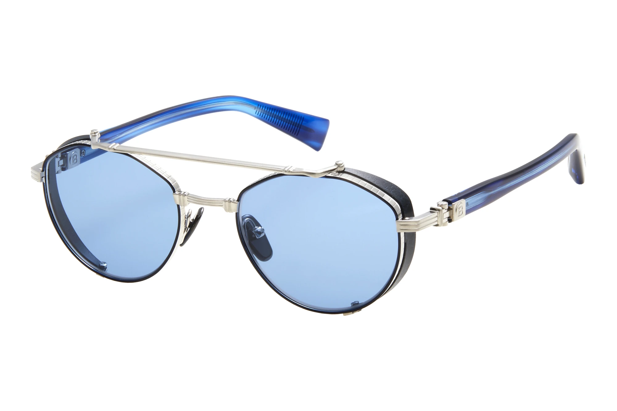 Balmain Paris   BPS-120 C Blue - ARBrushed Silver - Blue Swirl
