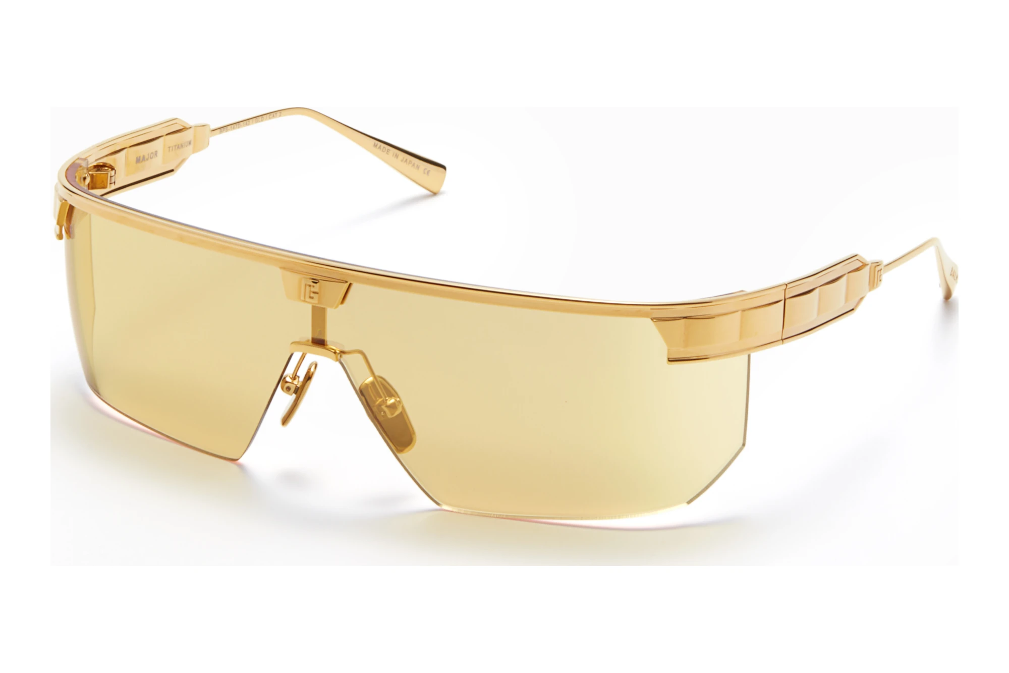 Balmain Paris   BPS-147 D Amber - Gold Flash Mirror - ARYellow Gold w