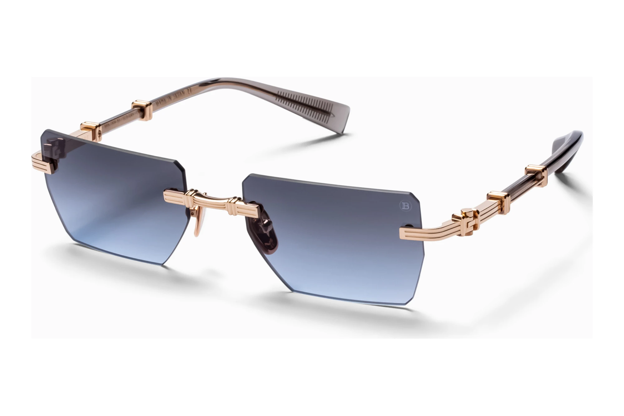 Balmain Paris   BPS-150 F Dark Grey to Blue - ARWhite Gold - Crystal Grey w