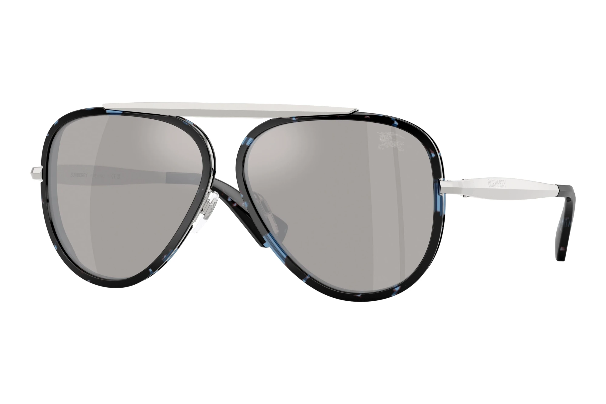 Burberry   BE3176 10056G Light Grey Mirror SilverBlue Havana