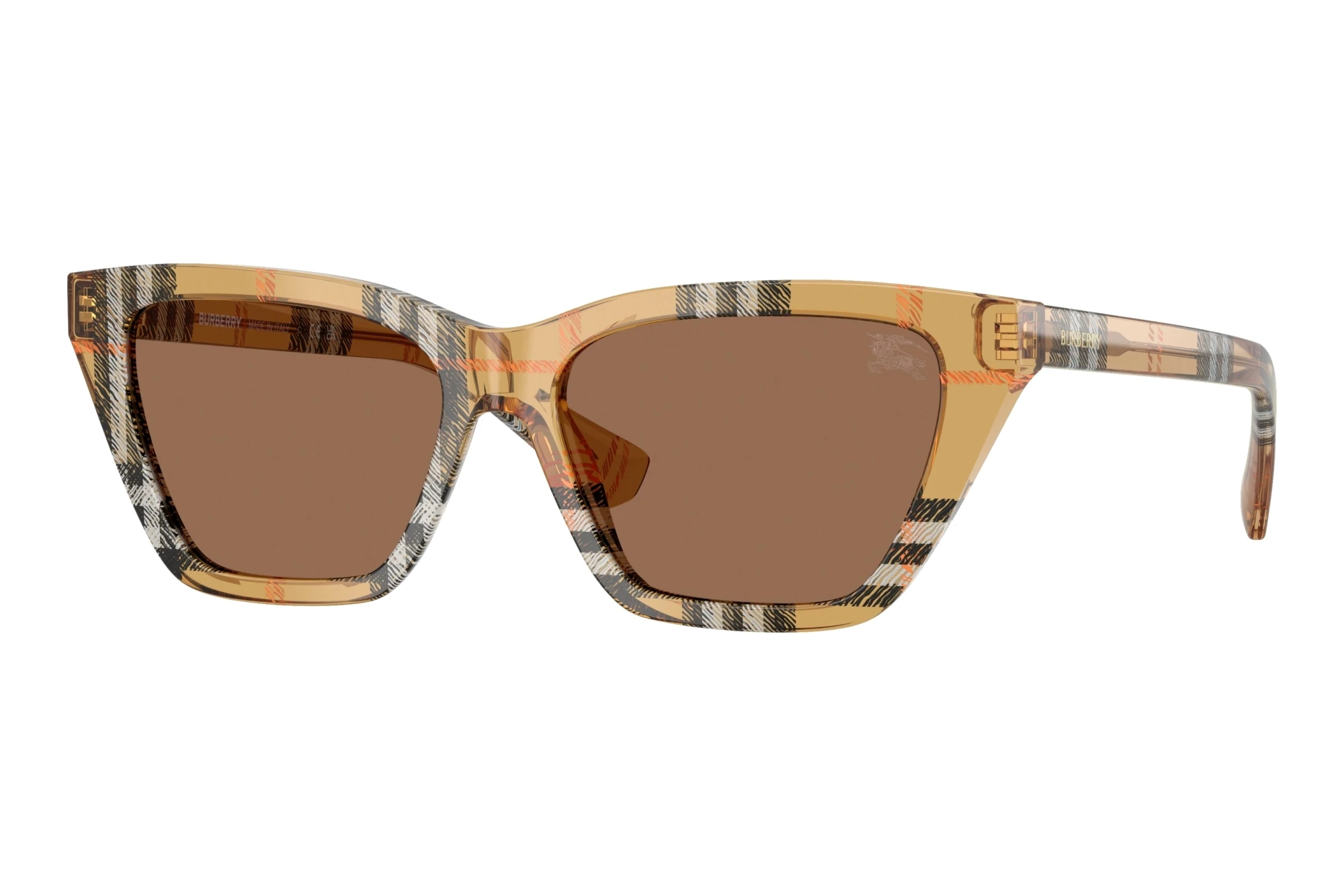 Burberry   BE4468 416373 Dark BrownCheck Sand