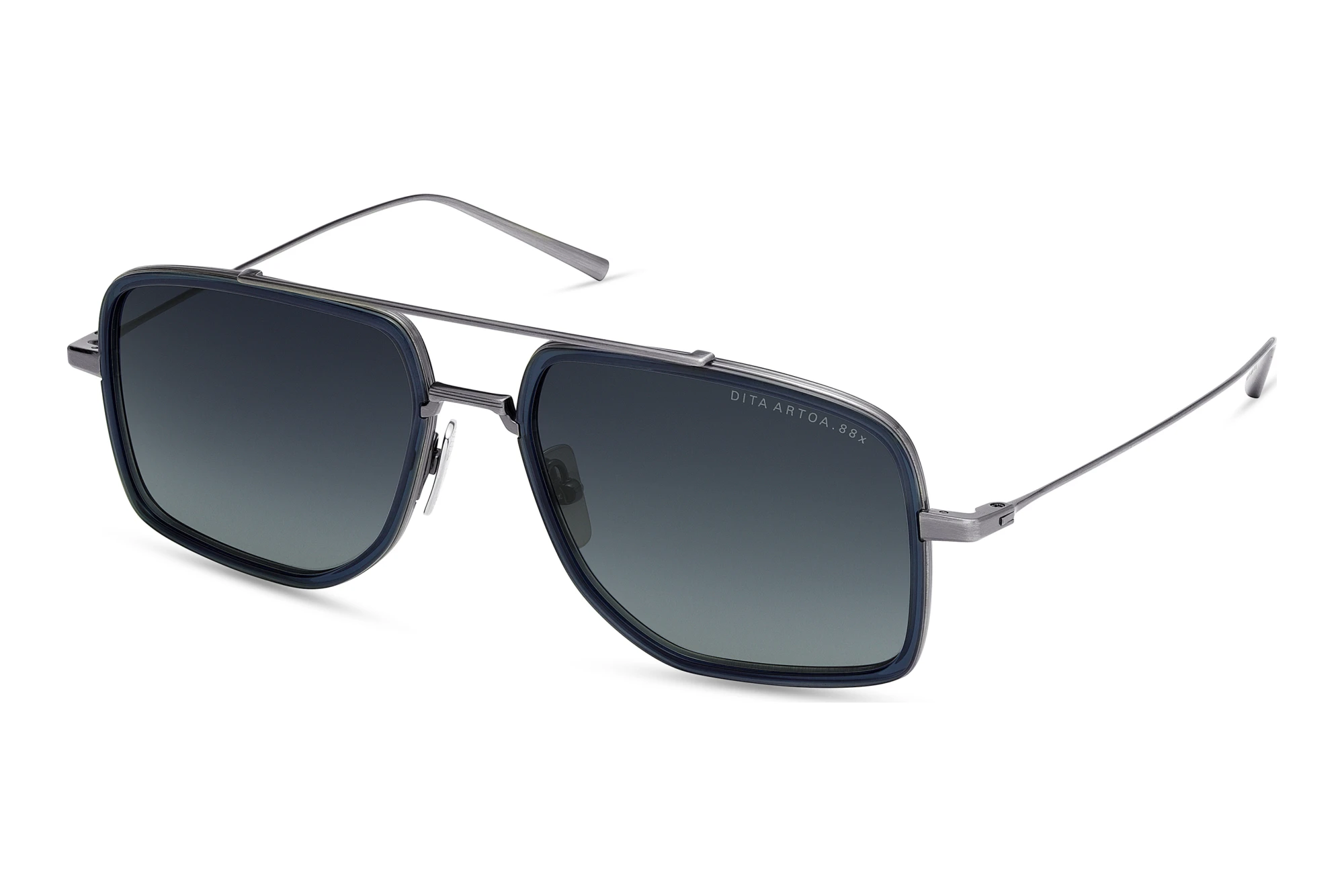 DITA   DTS-471 04A NIGHT BLUE TO CLEAR GRADIENTANTIQUE SILVER - NIGHT SKY