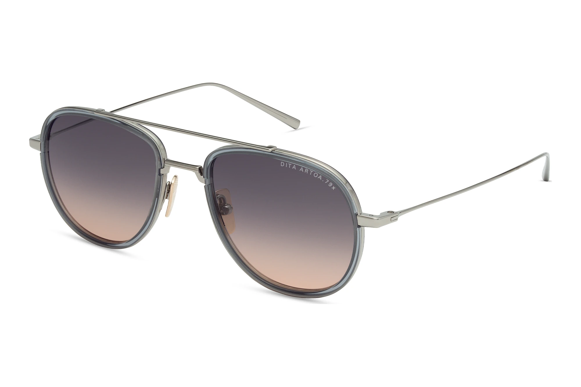 DITA   DTS-473 02A GREY TO PEACH GRADIENTBLACK PALLADIUM - MORNING FOG