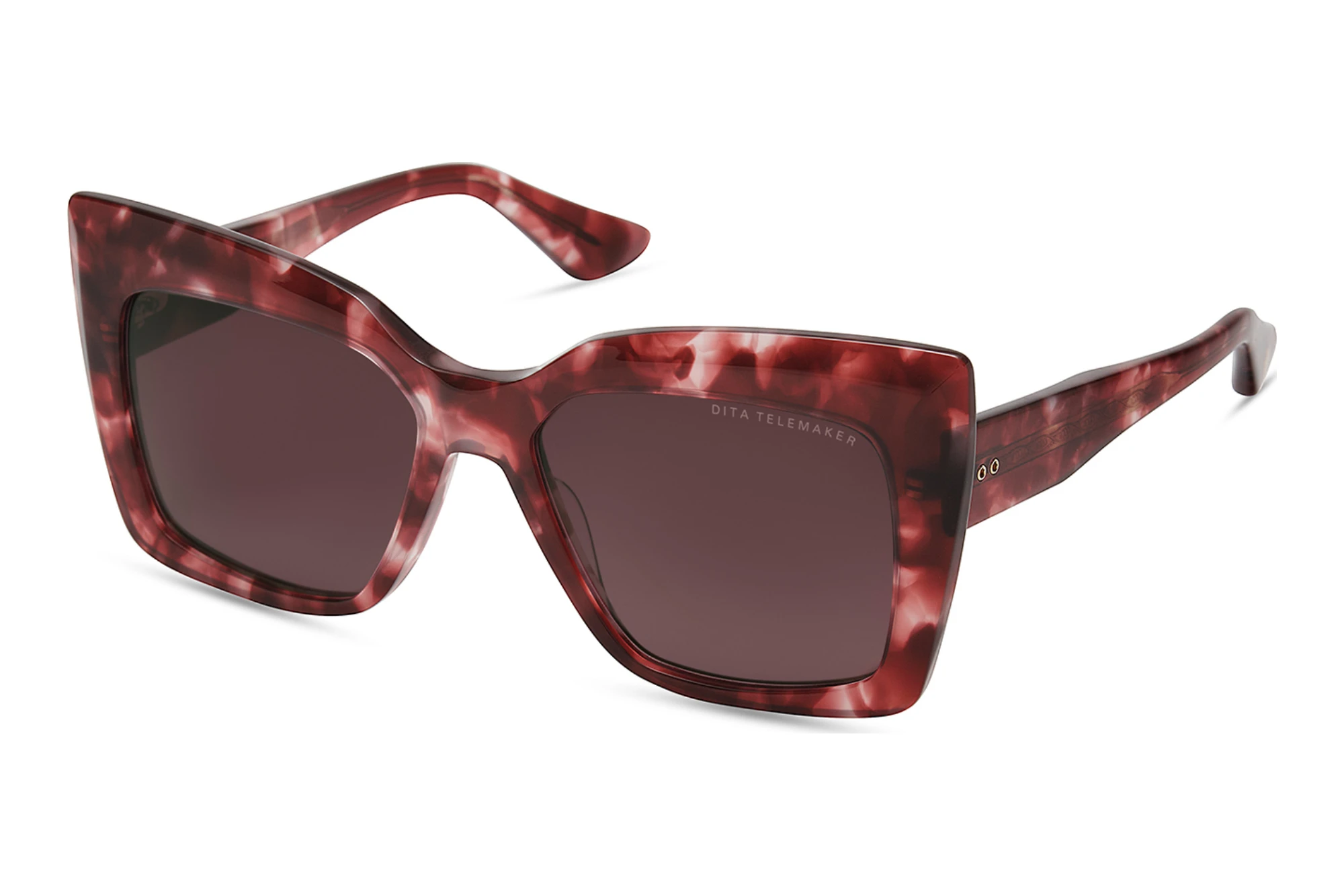 DITA   DTS-704 05A DARK CHERRY TO CLEAR GRADIENTROSE TORTOISE