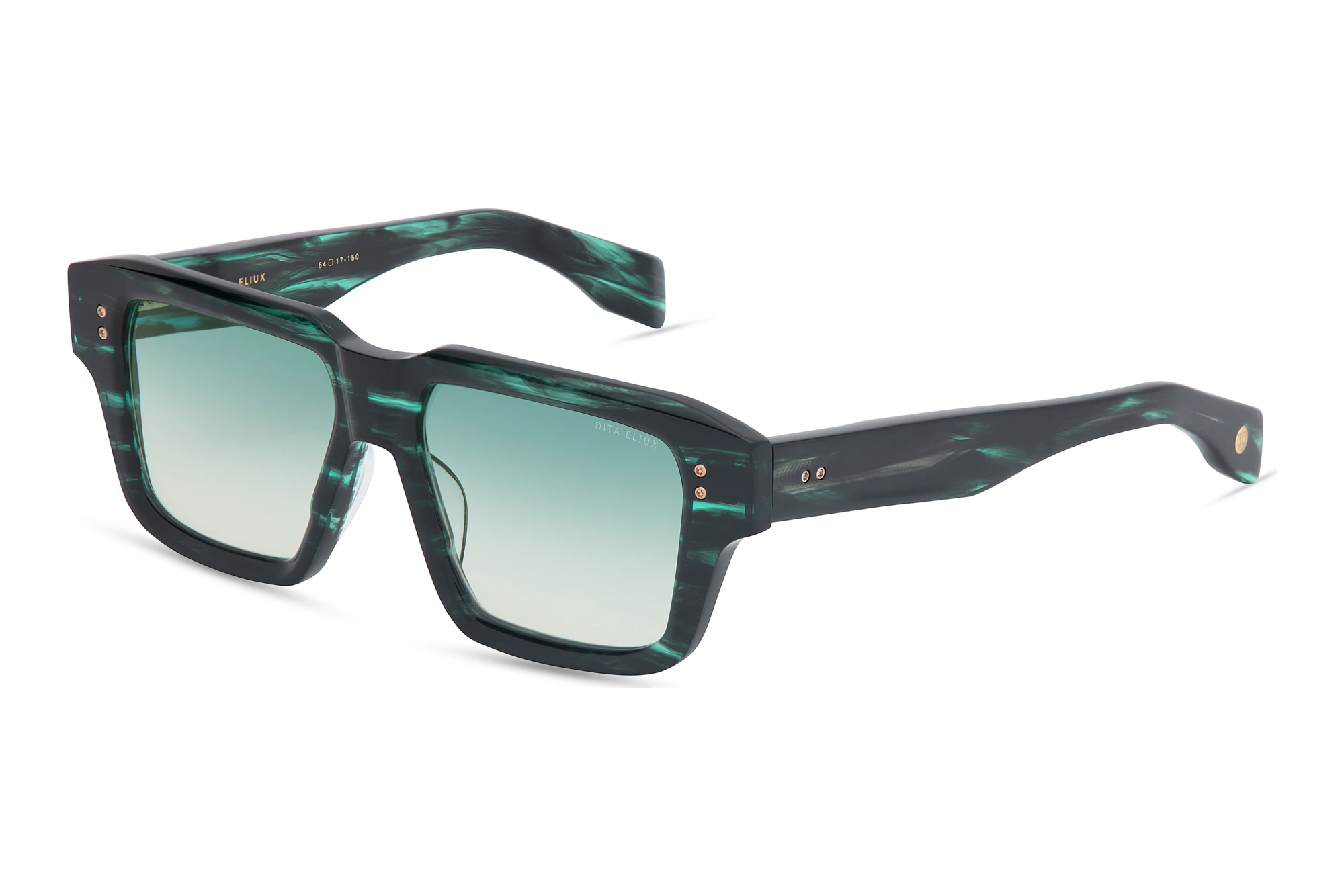 DITA   DTS-751 02A DARK TURQUOISE TO CLEAR GRADIENTSTORM SWIRL