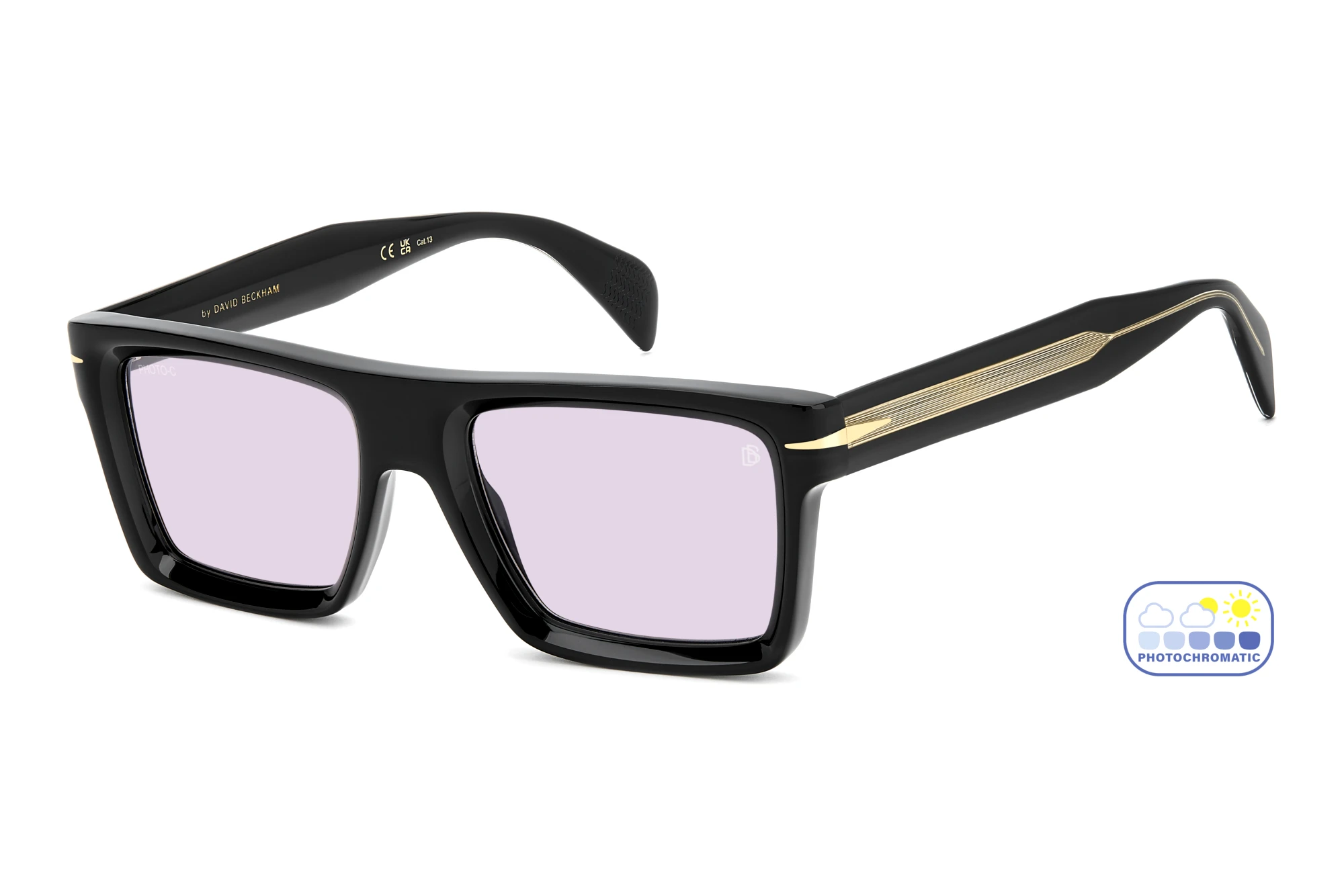David Beckham   DB 7148/S 807/KE VIOLET TO GREY PHOTOCHROMATICBLACK