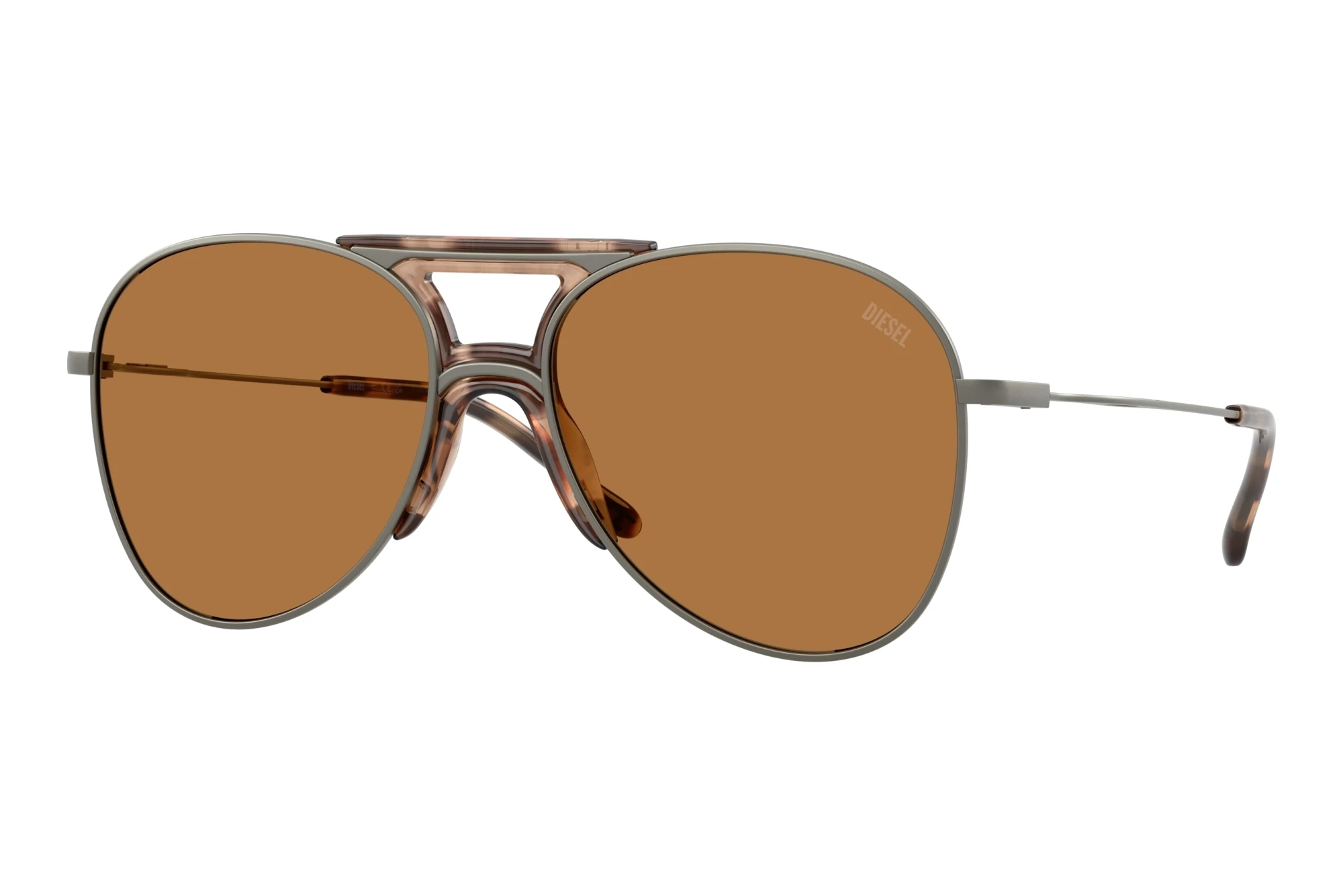 Diesel   DL1022T 104973 Solid BrownMatte Gunmetal