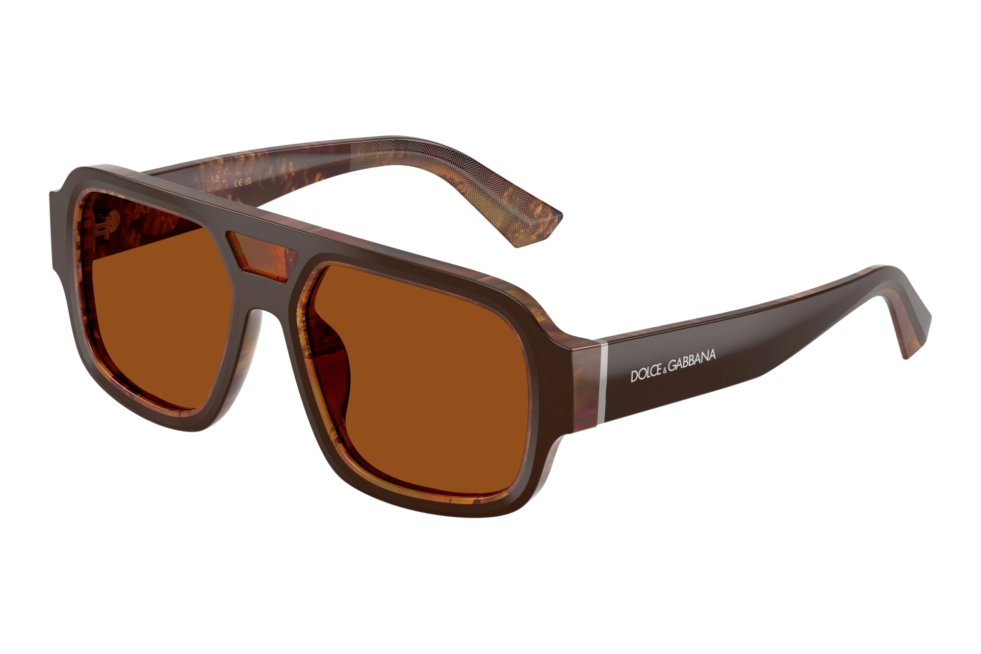 Dolce & Gabbana   DG4516 345673 Dark BrownTop Brown/Pearl Gold & Brown
