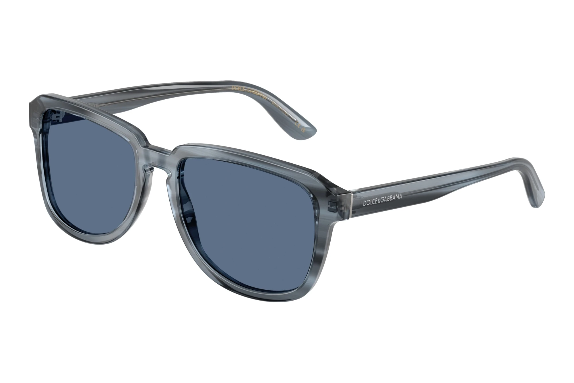 Dolce & Gabbana   DG4566 348280 BlueTransparent Blue On Striped Blue
