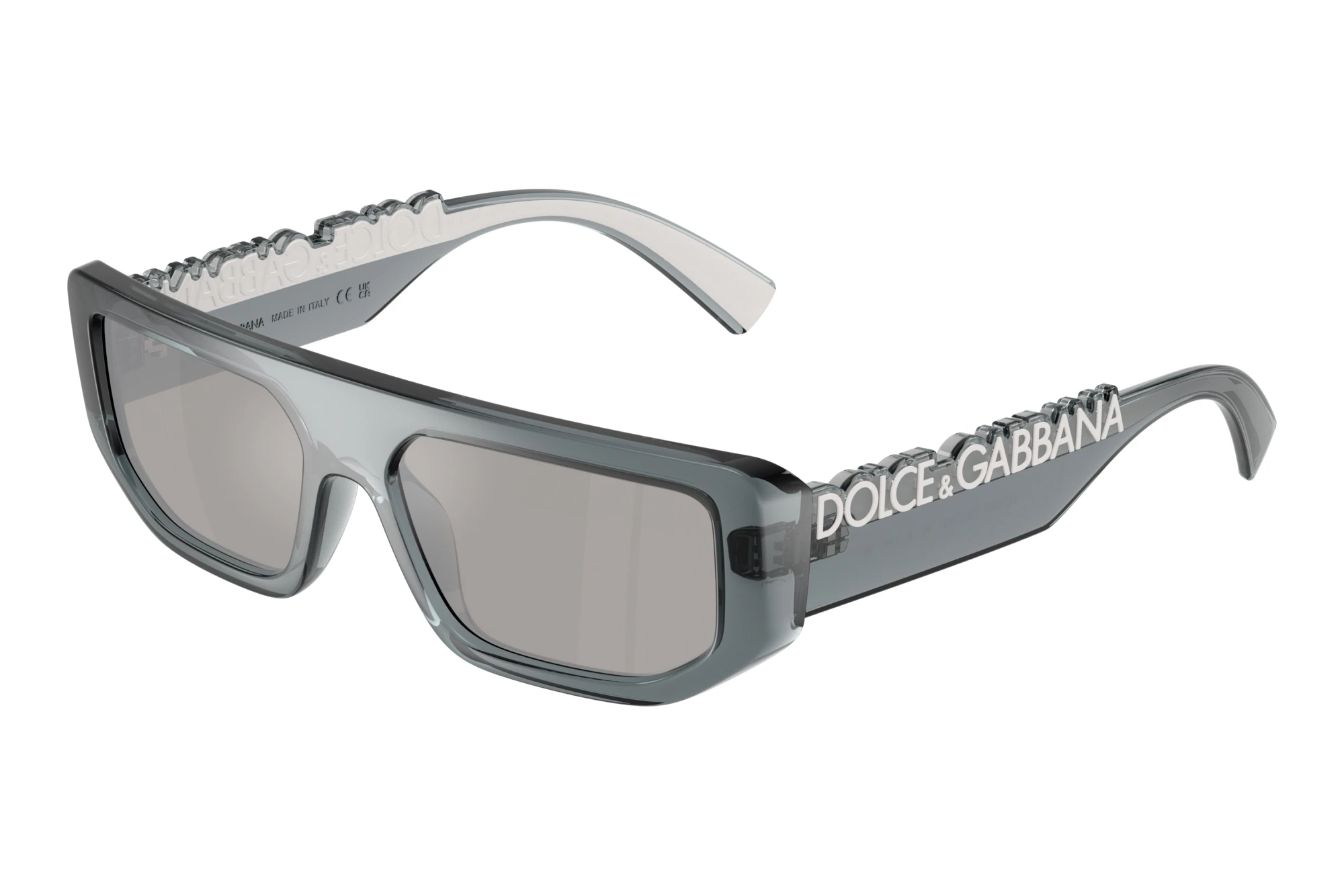 Dolce & Gabbana   DG6203 32556G Light Grey Mirror SilverTransparent Dark Grey