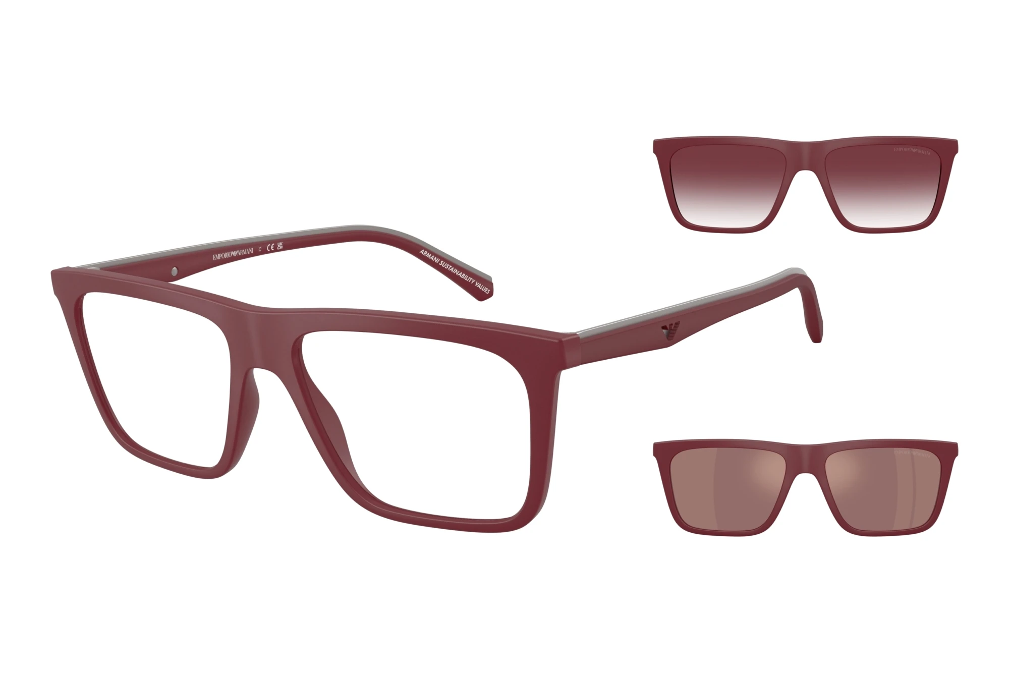 Emporio Armani   EA4258 52611W ClearMatte Bordeaux