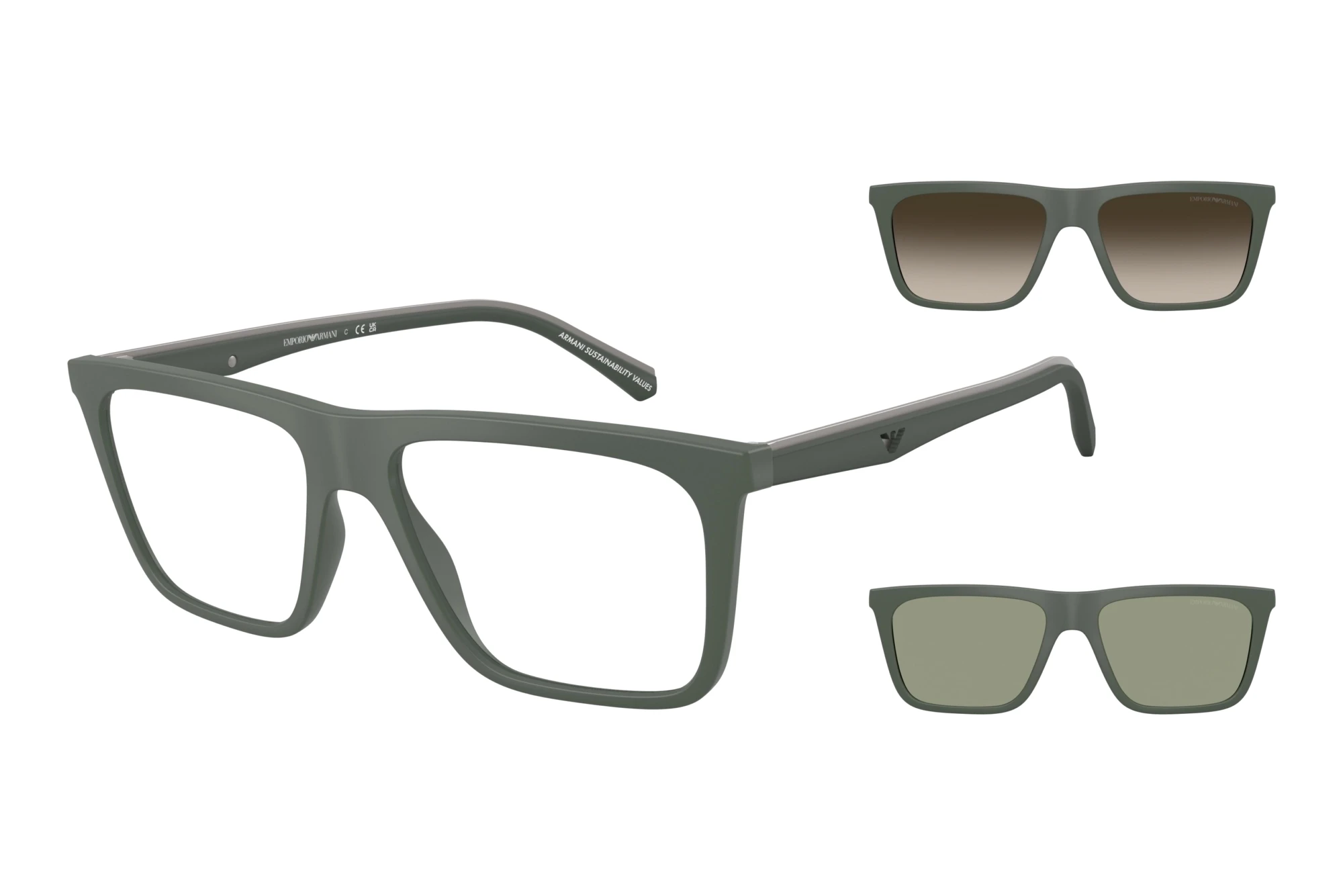 Emporio Armani   EA4258 63121W ClearMatte Green