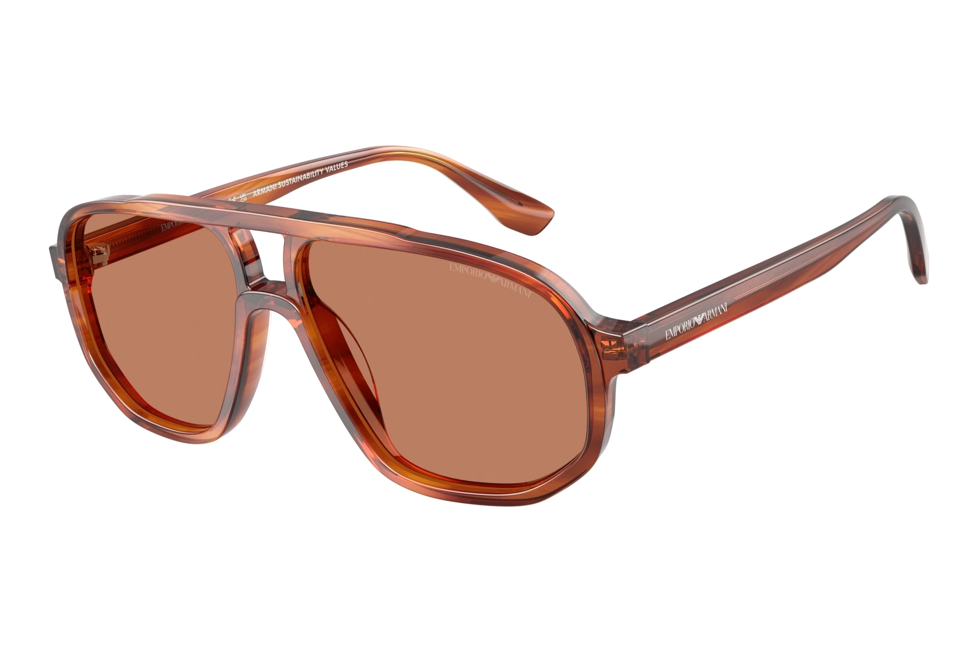 Emporio Armani   EA4263U 632973 BrownStriped Dark Brown