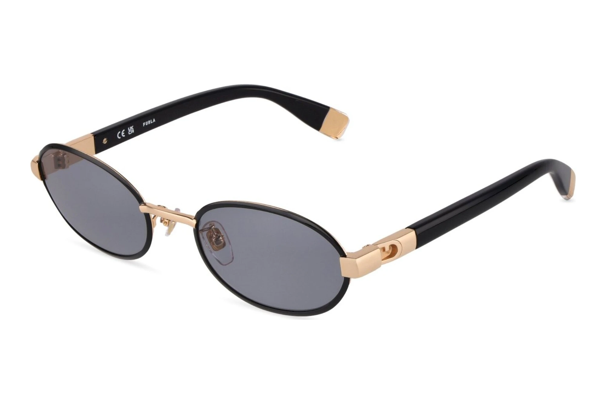 Furla   SFUB51 0301 SMOKESH.ROSE GOLD W/BLACK PARTS