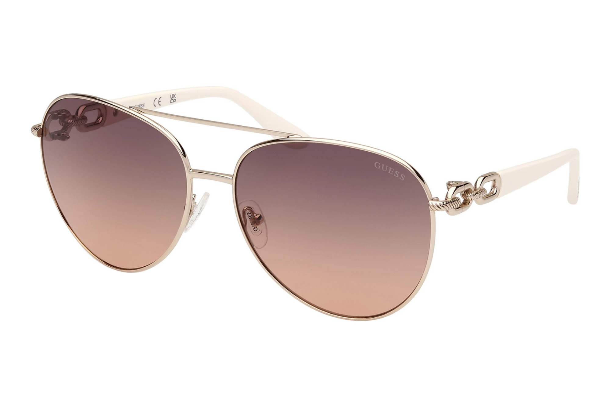 Guess   GU00158 32B grau verlaufendGlänzend Blassgold