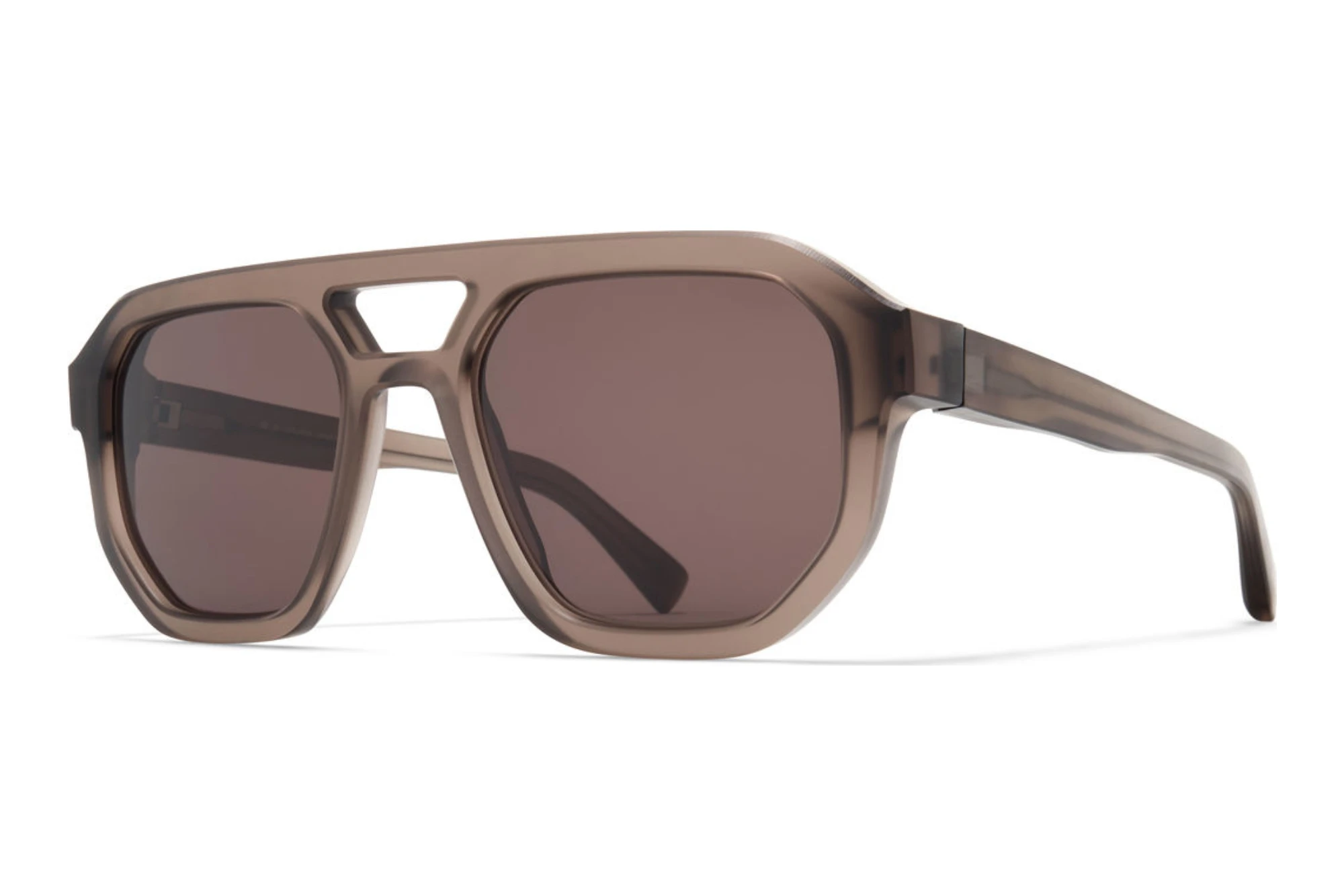 MYKITA   AMARE SUN 804 Brown SolidC181-Chilled Raw Clear Ash/Shi