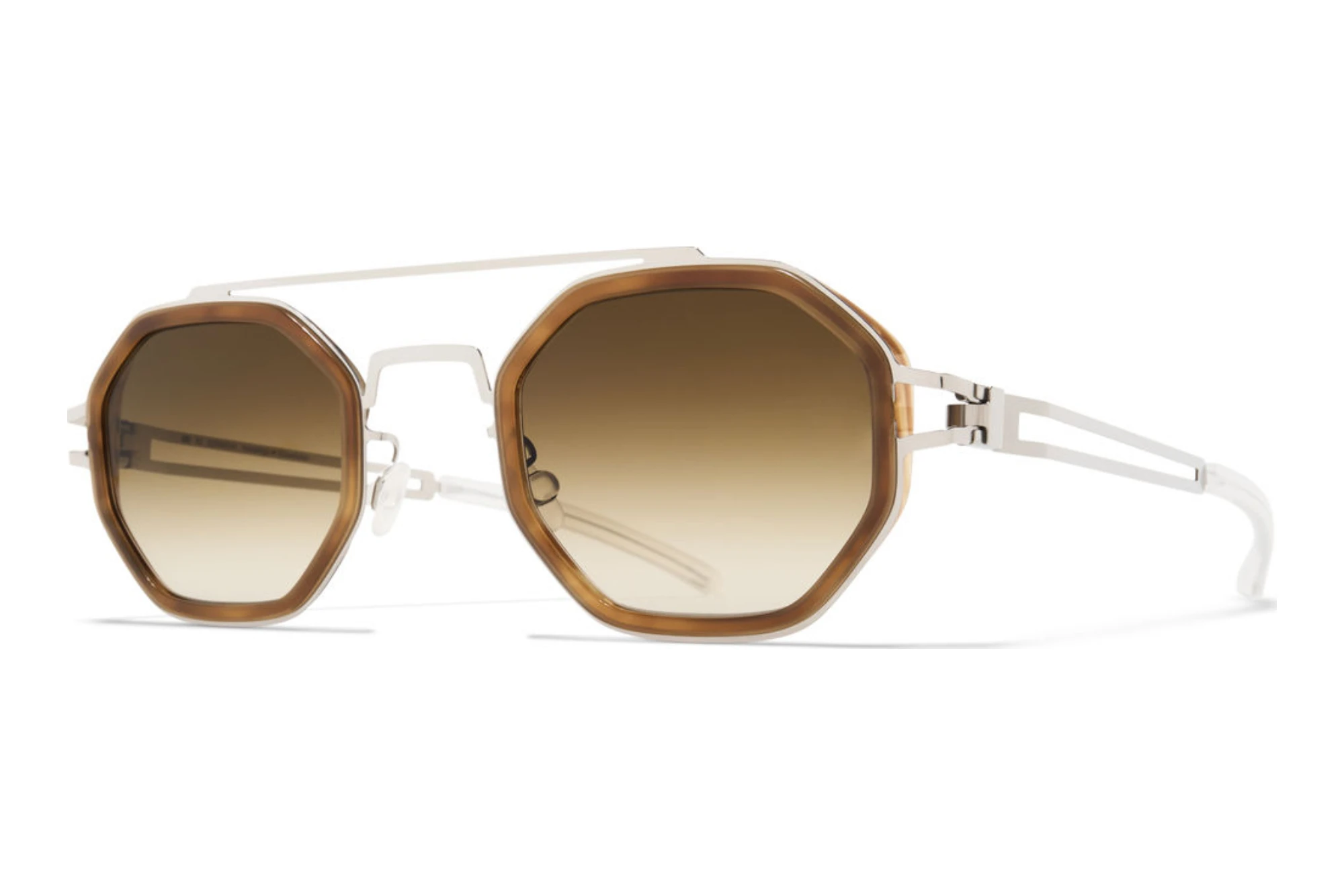 MYKITA   ARTURO SUN 370 Rawbrown GradientA92-Shiny Silver/Galapagos