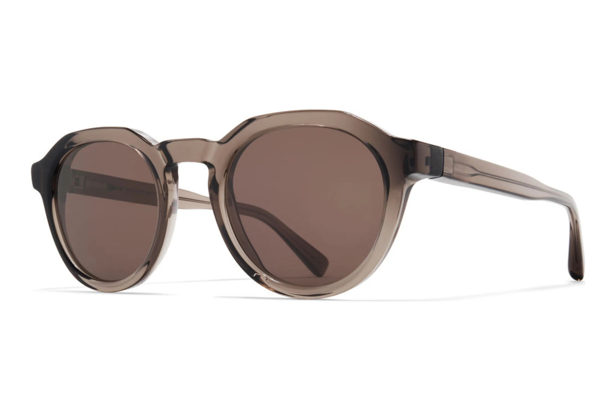MYKITA   KIMBER 776 Brown SolidC159-Clear Ash/Shiny Silver