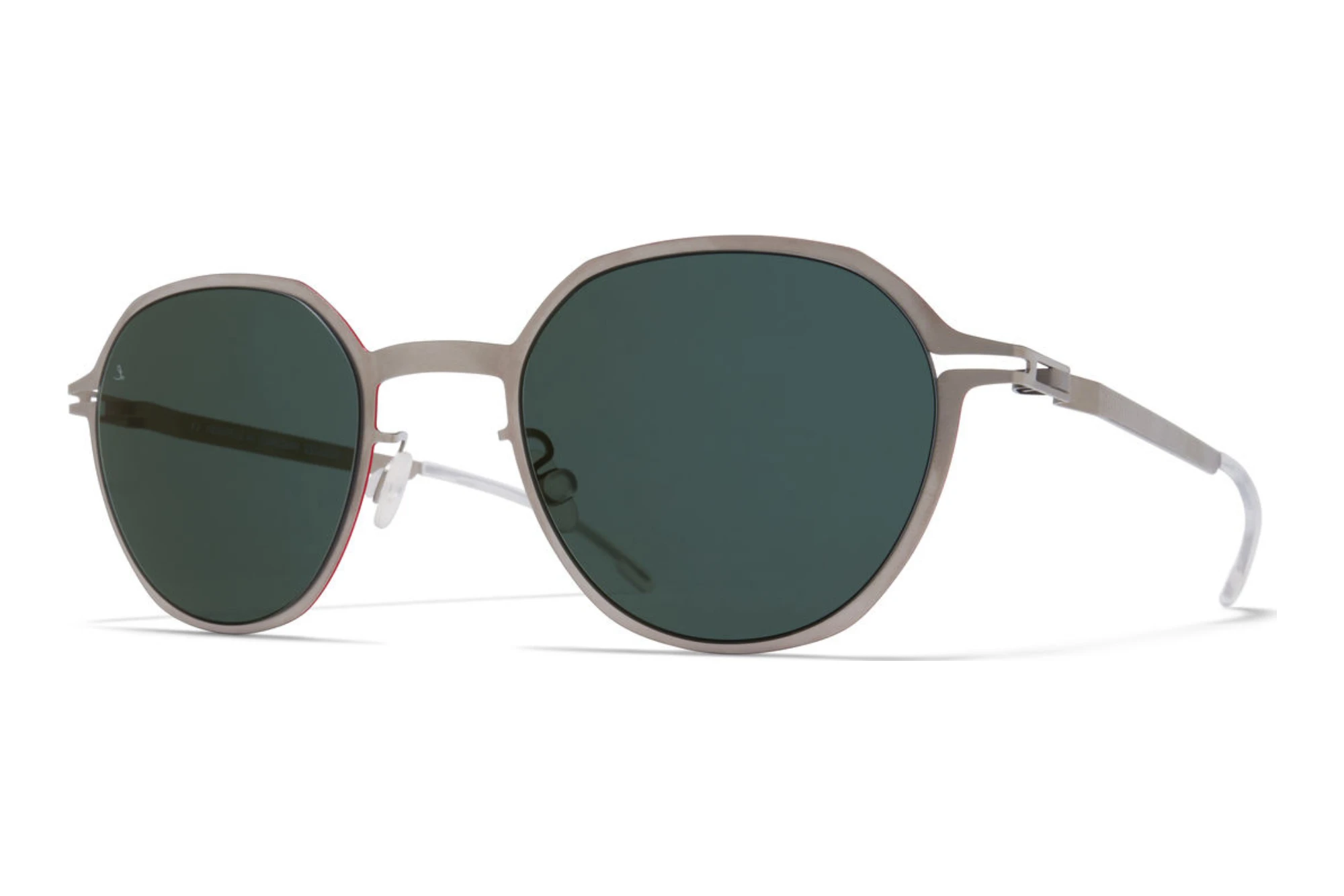 MYKITA   ML18 SUN 334 Leica Green 85 SolidMattesilver/Leica Red Edges