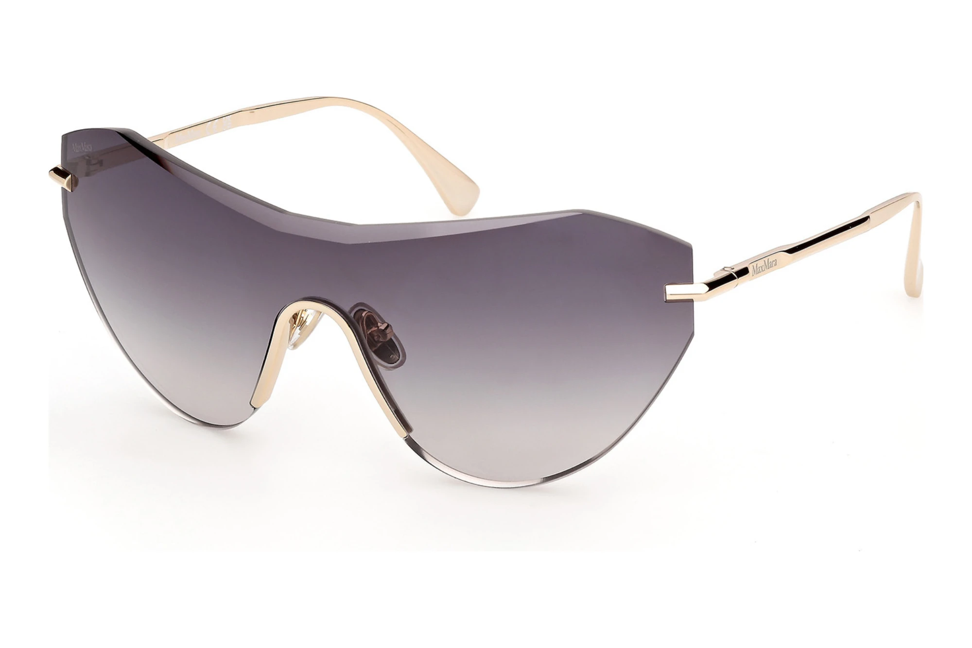 Max Mara   MM0216 32B grau verlaufendGlänzend Blassgold