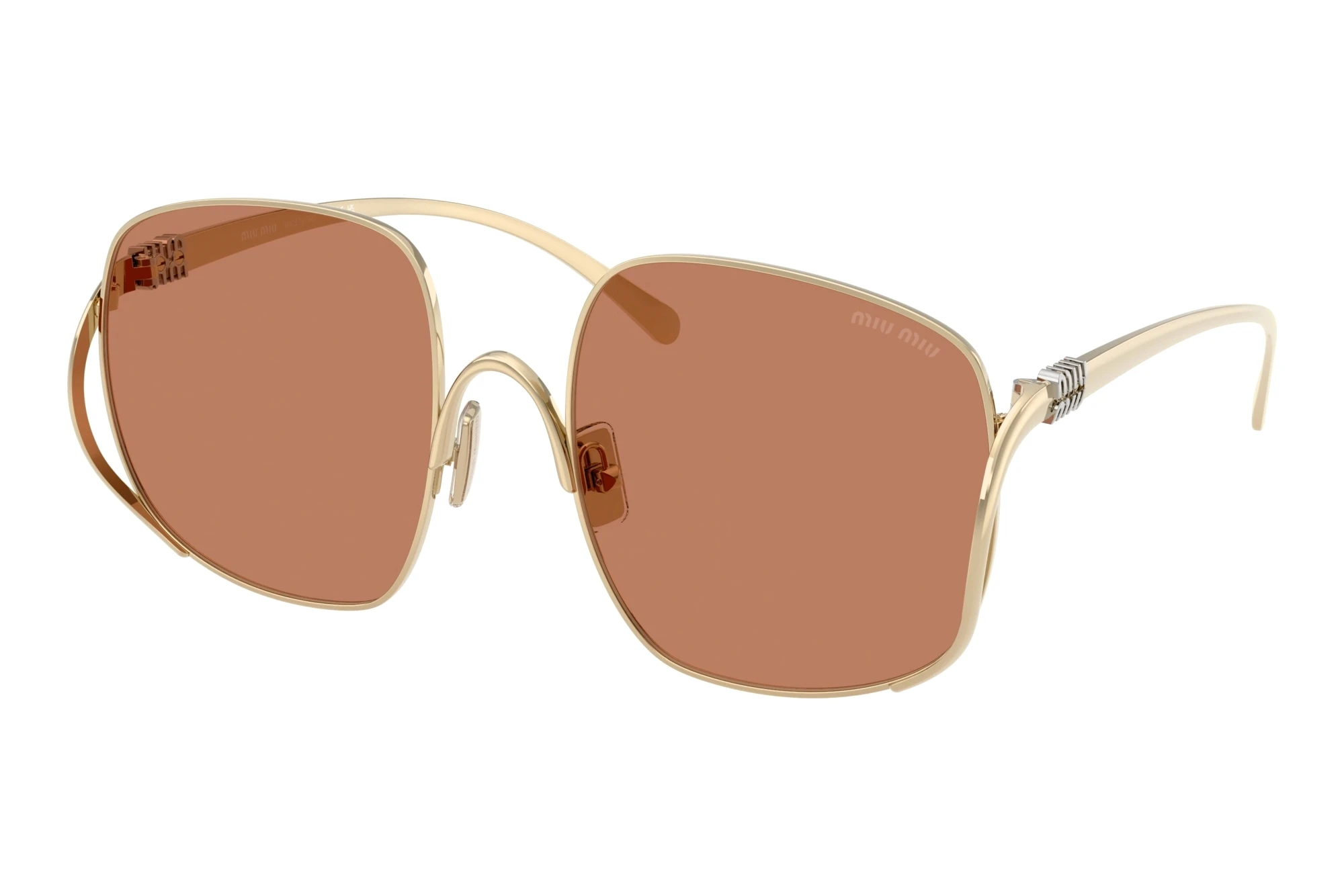 Miu Miu   MU A57S ZVN90Q BrownPale Gold