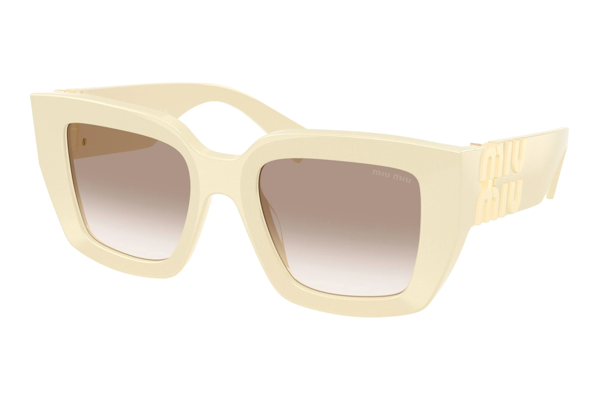 Miu Miu   MU B05S 21D90L Clear Gradient BrownMilk